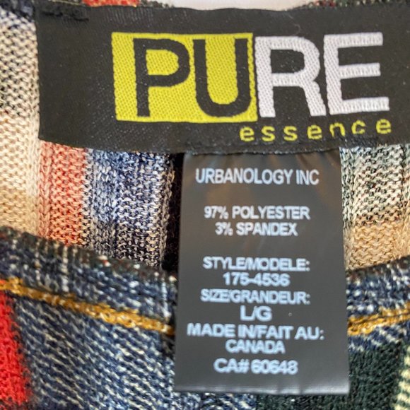 URBANOLOGY Pure Essence Plaid 3/4 Sleeve Dress NWOT Women's Size Large - Picture 5 of 12